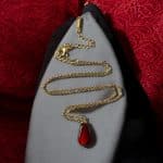 Ατσάλινο Κολιέ Lucky Pomegranate Gold