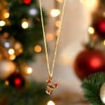 Ατσάλινο Κολιέ Shiny Rudolph Gold
