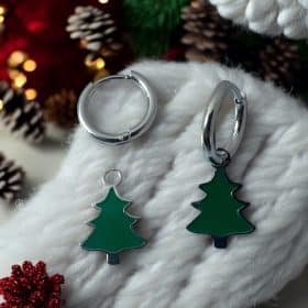 Ατσάλινα Σκουλαρίκια Winter Whispers Silver