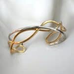 Ατσάλινο Βραχιόλι Peebls Aurora Silver and Gold