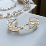 Ατσάλινο Βραχιόλι Peebls Aurora Silver and Gold