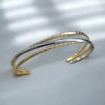 Ατσάλινο Βραχιόλι Peebls Orbit Silver and Gold