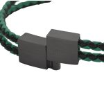 Ανδρικό βραχιόλι Cerruti Strings Black Green