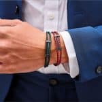Ανδρικό βραχιόλι Cerruti Strings Black Green