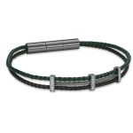 Ανδρικό βραχιόλι Cerruti Vittorio Black Grey Green