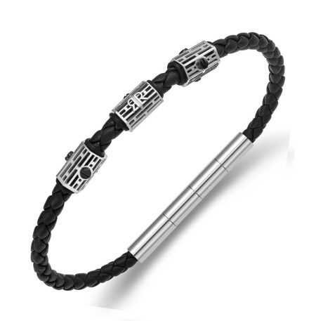 Ανδρικό βραχιόλι Cerruti Adriano Black