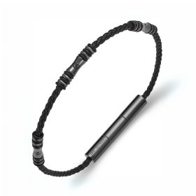 Ανδρικό βραχιόλι Cerruti Angelo Black Grey