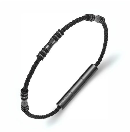 Ανδρικό βραχιόλι Cerruti Angelo Black Grey