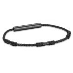 Ανδρικό βραχιόλι Cerruti Angelo Black Grey