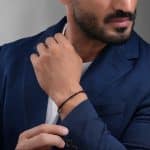 Ανδρικό βραχιόλι Cerruti Angelo Black Grey