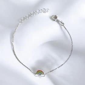 Παιδικό βραχιόλι Rainbow από ασήμι 925