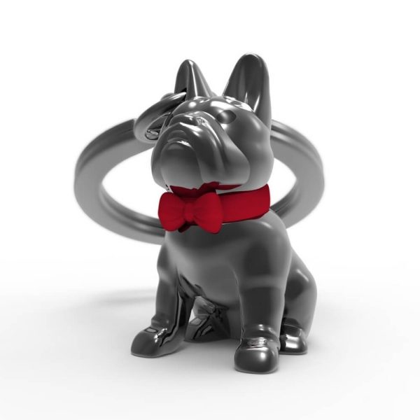 Metalmorphose Μπρελόκ Bulldog Red Bowtie