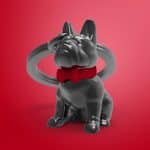 Metalmorphose Μπρελόκ Bulldog Red Bowtie