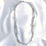 Κολιέ Crystal Vein Silver από ασήμι 925