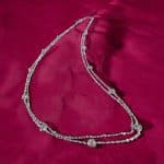 Κολιέ Crystal Vein Silver από ασήμι 925