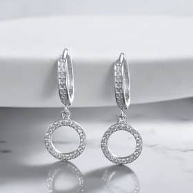 Σκουλαρίκια Moonlit Whispers Silver από ασήμι 925