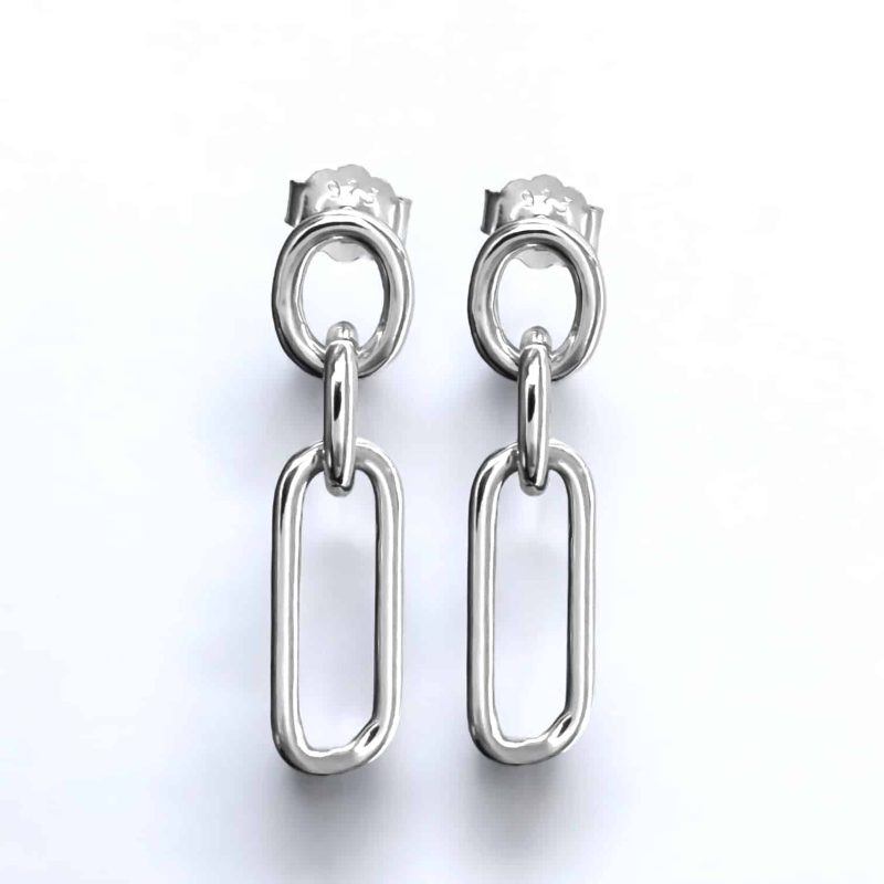 Σκουλαρίκια Nocturne Charm Silver από ασήμι 925