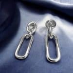 Σκουλαρίκια Nocturne Charm Silver από ασήμι 925