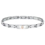 Ανδρικό Βραχιόλι Maserati JM121ATK12 Silver-Rose Gold