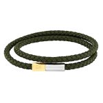 Δερμάτινο Βραχιόλι Calvin Klein Double Green 35100043