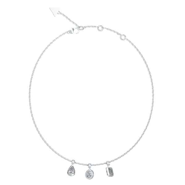 Ατσάλινο Κολιέ Guess 4G Light Silver Triple