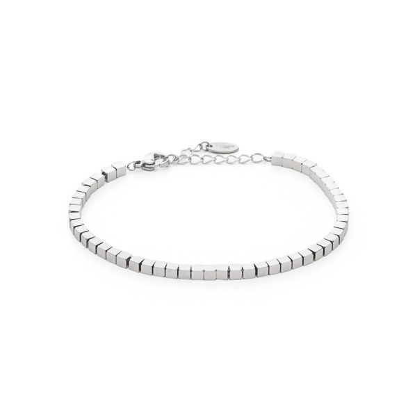 Γυναικείο βραχιόλι Visetti Cube Silver