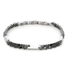 Ανδρικό Ατσάλινο Βραχιόλι Visetti 51C-BR328SB Silver-Black