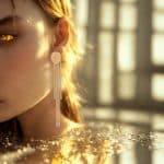 Ατσάλινα Σκουλαρίκια Visetti Round Rain Gold
