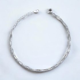 Βραχιόλι Silver Double Chain από ασήμι 925