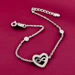 Βραχιόλι Forever Heart Silver από ασήμι 925