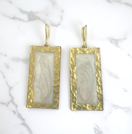 Σκουλαρίκια Chroma Levitha White