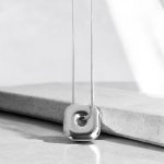 Ατσάλινο Κολιέ Peebls Square Sign Silver