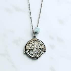 Ατσάλινο Κολιέ Peebls Byzantium Silver