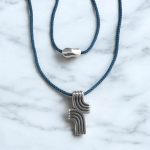 Κολιέ Blackowl Claytone Blue