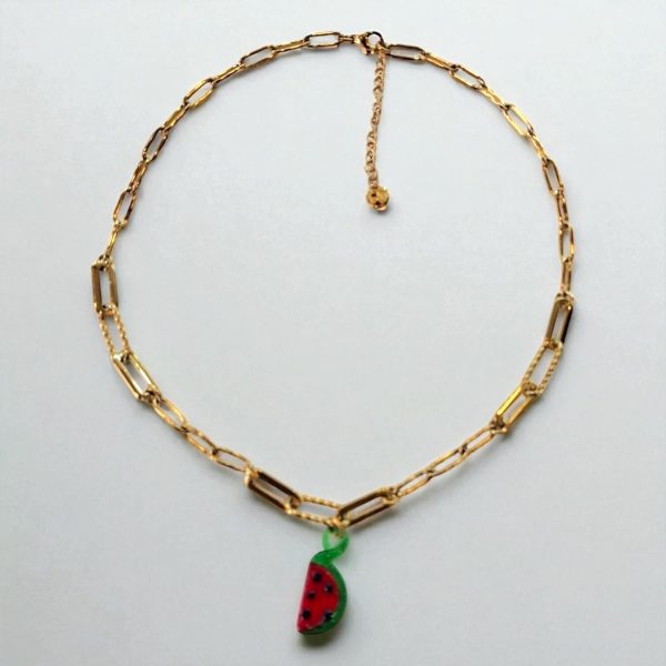 Κολιέ Peebls Murano Watermelon Gold