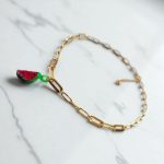 Κολιέ Peebls Murano Watermelon Gold
