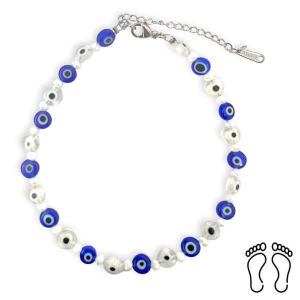 Αλυσίδα Ποδιού BlackOwl Art Blue Eyes