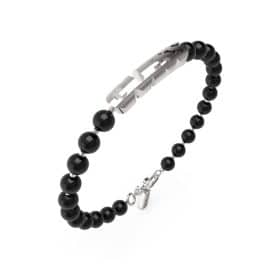 Ανδρικό Βραχιόλι Guess Edgy Styles Black Silver