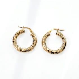 Σκουλαρίκια Iconic Hoops Gold από ασήμι 925