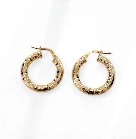 Σκουλαρίκια Iconic Hoops Gold από ασήμι 925