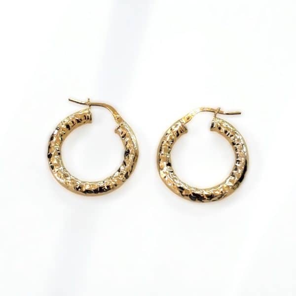 Σκουλαρίκια Iconic Hoops Gold από ασήμι 925