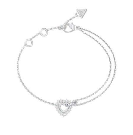 Βραχιόλι Guess Iconique Silver Double Chain