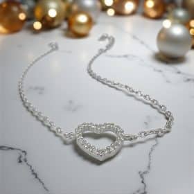 Βραχιόλι Chic Heart από ασήμι 925
