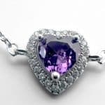Βραχιόλι Purple Heart από ασήμι 925