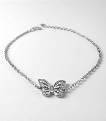 Βραχιόλι Butterfly Glow από ασήμι 925
