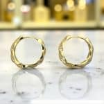 Σκουλαρίκια Vibe Hoops Gold από ασήμι 925