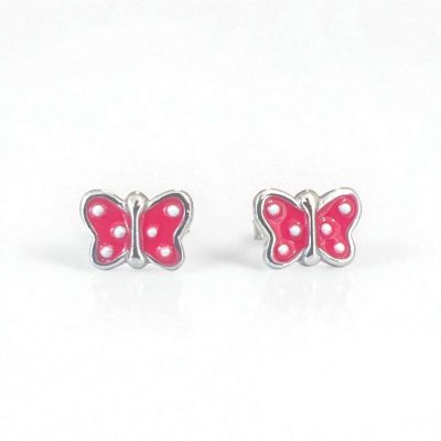 Σκουλαρίκια Playful Butterfly από ασήμι 925