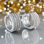 Σκουλαρίκια Triple Hoops από ασήμι 925