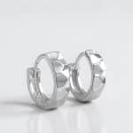 Σκουλαρίκια Pure Glow Hoops Silver από ασήμι 925