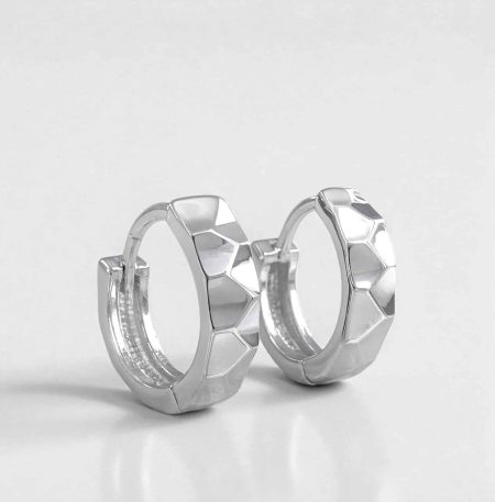 Σκουλαρίκια Pure Glow Hoops Silver από ασήμι 925